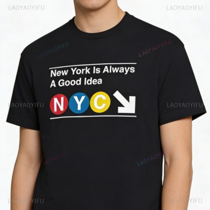 Vintage Fashion Nyc - ニューヨーク地下鉄サイン Tシャツ ユニセックス ヴィンテージ グラフィック Tシャツ