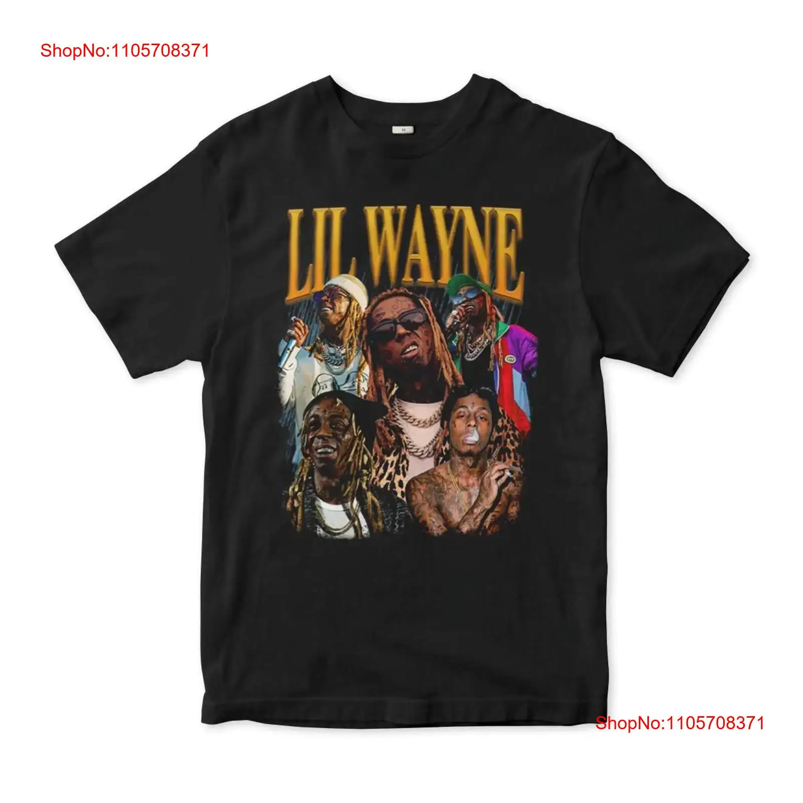 Vintage Fashion Collage - リル・ウェイン コラージュ Tシャツ コットン メンズ＆レディースサイズ LLW