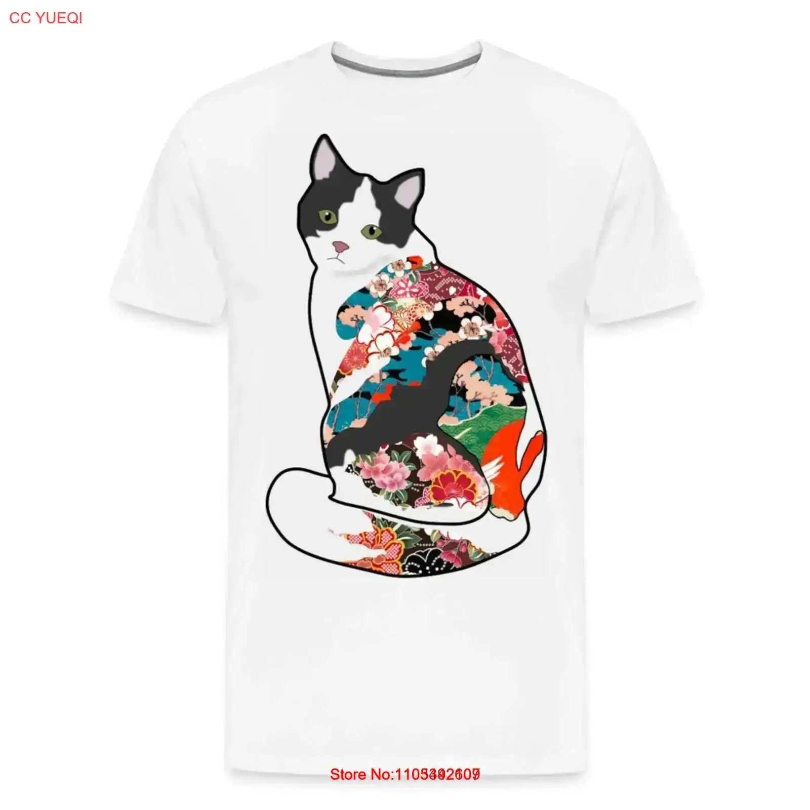 Vintage Fashion Collage - コラージュキャット メンズプレミアムTシャツ ヴィンテージウォッシュ加工 多用途性のある少しデザイナーファッション ストリートウェア 通気性のあるファッション