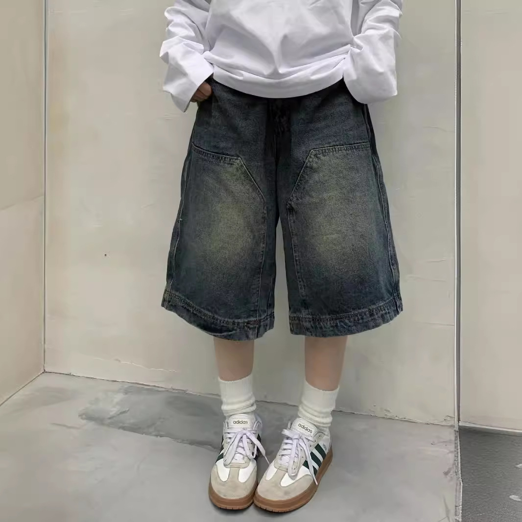 Vintage Fashion Jeans - レディース Y2K ヴィンテージ バギー ジーンズ ショートパンツ