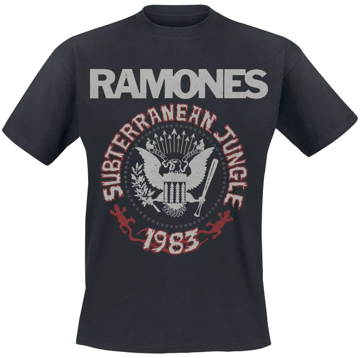 Vintage Fashion Nyc - 2026 ラモネス ロックンロール ハイスクール Tシャツ、ブラックコットン、ヴィンテージ NYC
