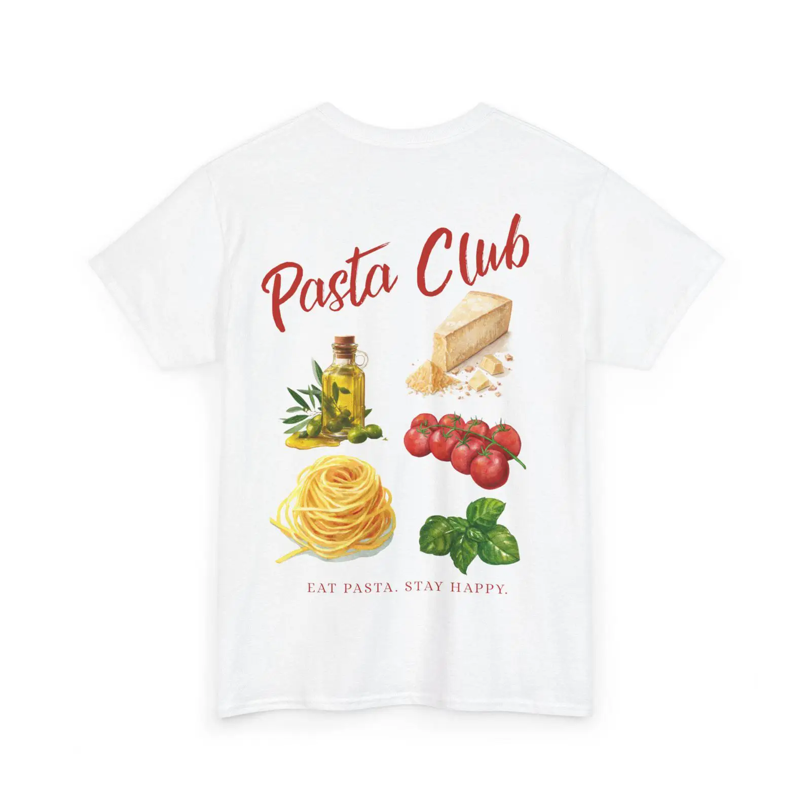 Vintage Fashion Illustrations - パスタクラブ イラスト Tシャツ イングレディエントグラフィック ユニセックス ヴィンテージ