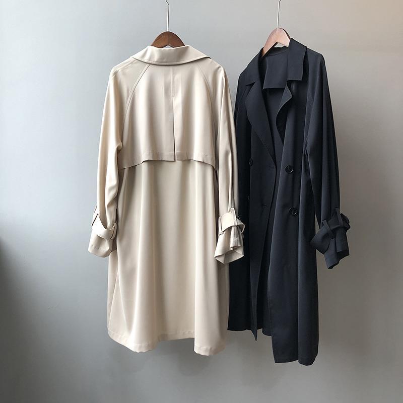 女性のためのシックで長袖のヴィンテージトレンチコート,女性の - Vintage Trench Coat のレビューと価格