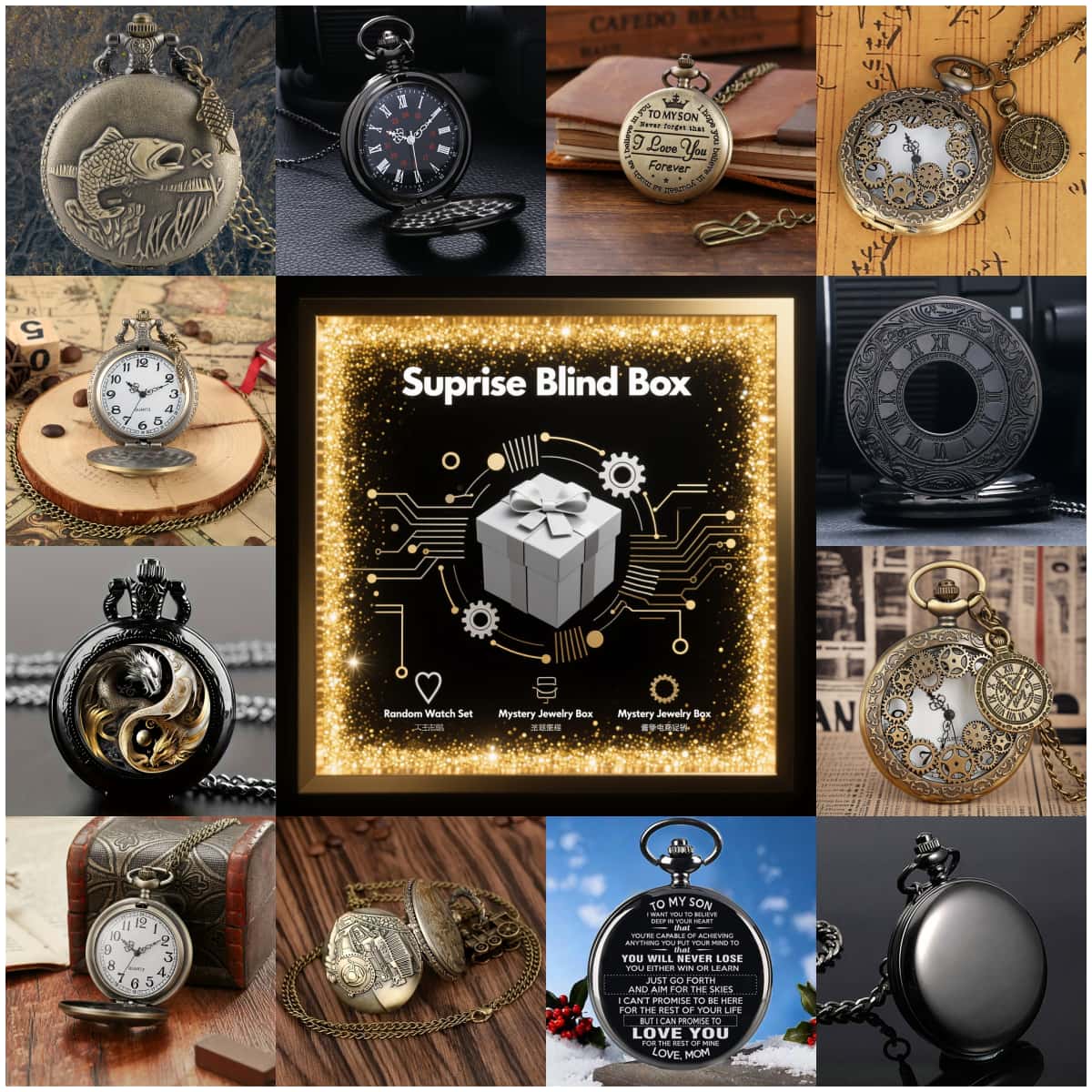 1個入り サプライズ ミステリーウォッチ ブラインドボックス - Vintage Fashion Watches のレビューと価格