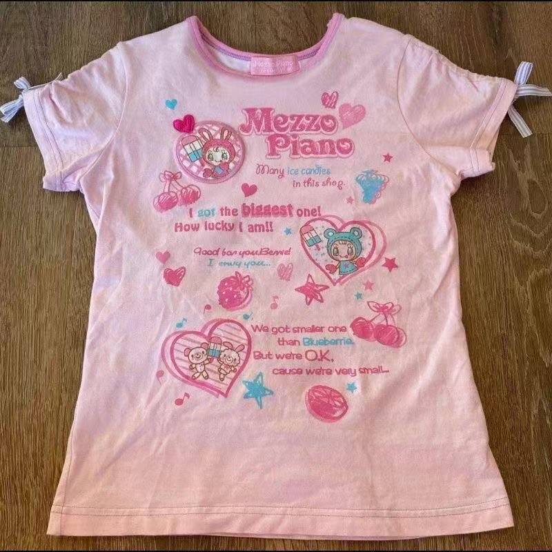 ヴィンテージかわいいキュートな半袖 Tシャツ女性 Y2K ク - Vintage Women Fashion のレビューと価格