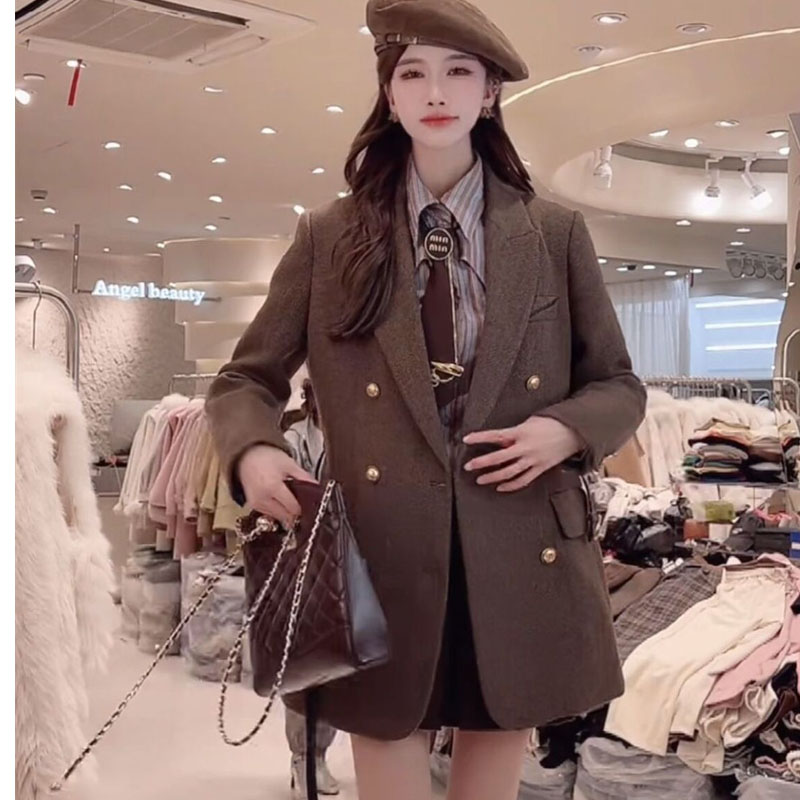 ヴィンテージベルト付きウールジャケット女性のための秋と冬 2 - Vintage Trench Coat のレビューと価格