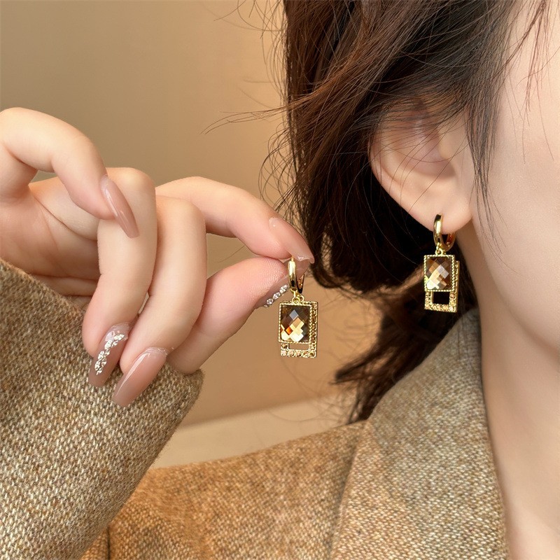 925 シルバー針韓国ファッションジルコンドロップイヤリング - Vintage Fashion Trends 2026 のレビューと価格