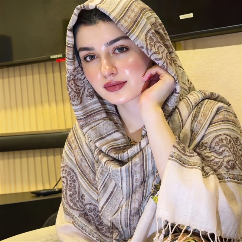 ヴィンテージペイズリープリントヒジャブファッションスカーフレ - Vintage Women Fashion のレビューと価格
