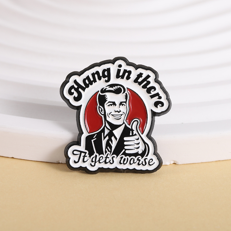 テレビ映画キャラクターエナメルピン、面白い皮肉な引用句入りブ - Vintage Fashion Quotes のレビューと価格