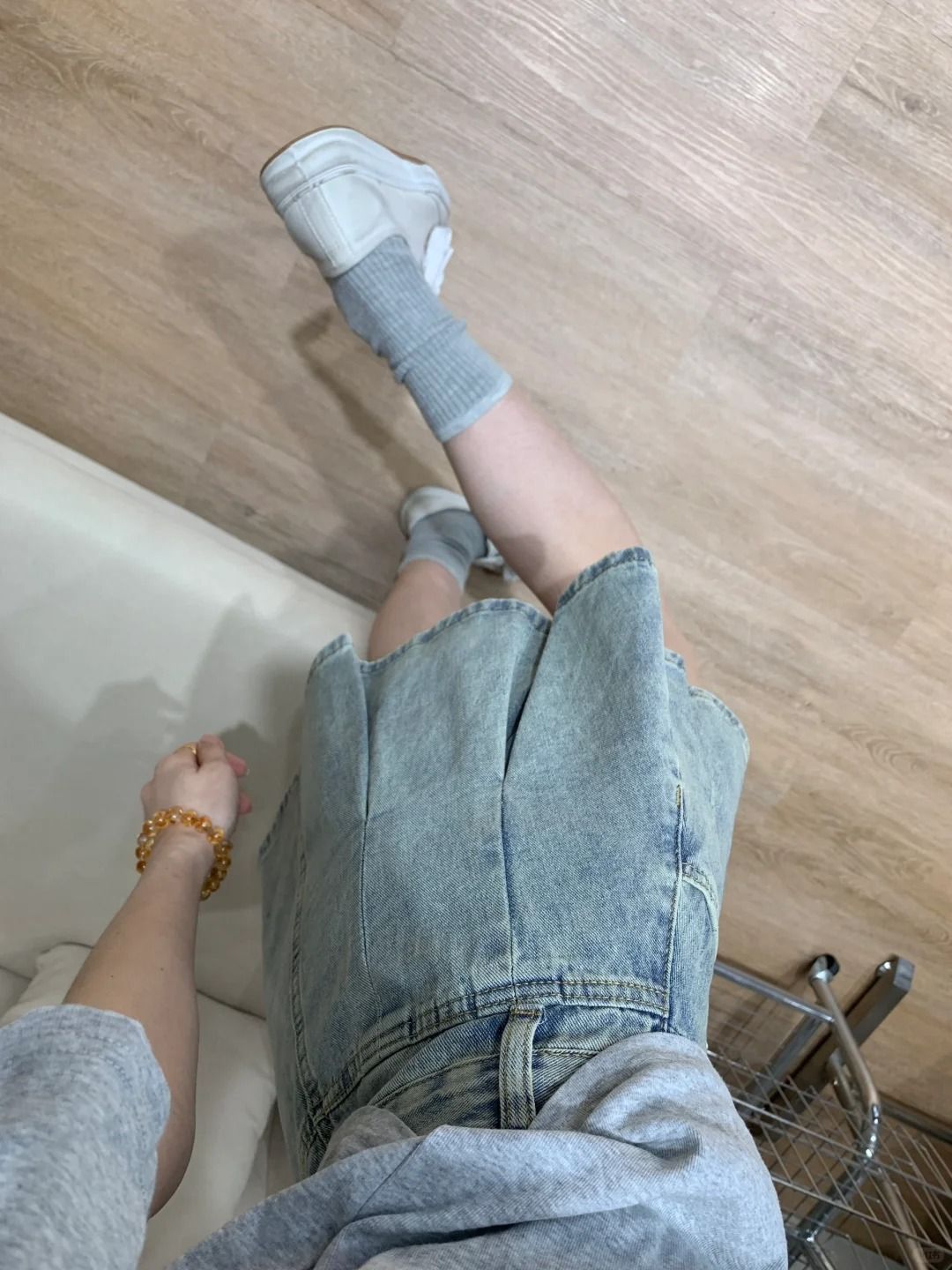 レディースハイウエストデニムプリーツスカートヴィンテージウォ - Vintage Fashion Jeans のレビューと価格
