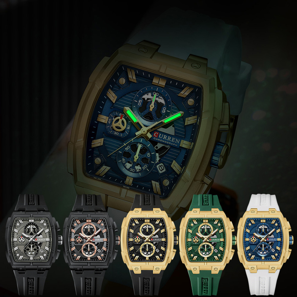CURREN 高級ヴィンテージ腕時計 メンズ スポーツ クロ - Vintage Fashion Watches のレビューと価格