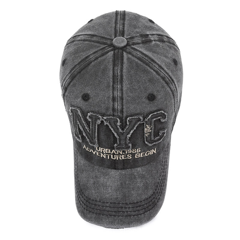 新着ヴィンテージビッグレター NYC 野球帽男性綿洗浄春秋バ - Vintage Fashion Nyc のレビューと価格