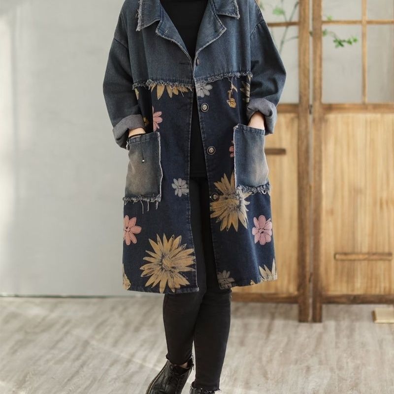 ミディアム丈＆ロング丈デニムジャケット レディース 2026 - Vintage Trench Coat のレビューと価格