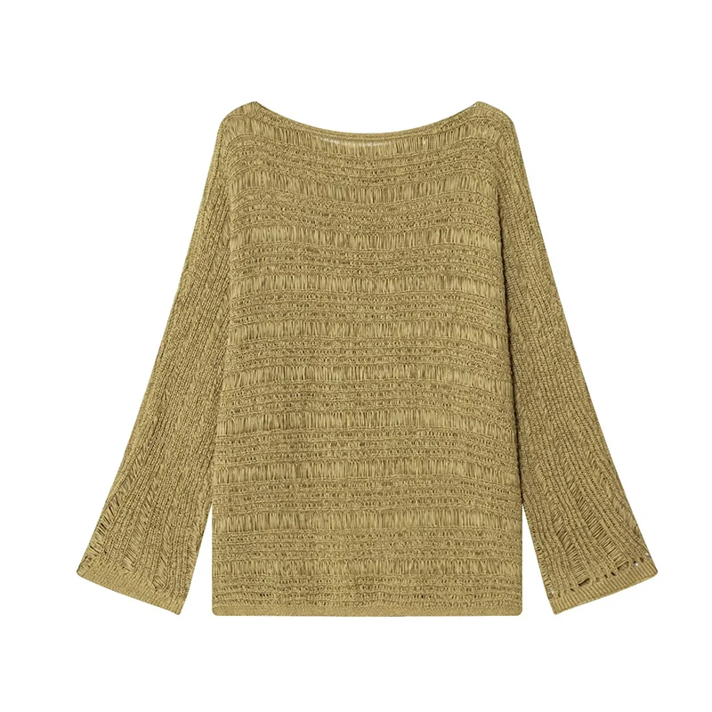 女性用ヴィンテージボートネックニットセーター、ゆったりとした - Vintage Women Fashion のレビューと価格