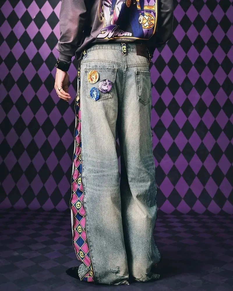 Y2K ストリートウェア メンズ ヒップホップ 原宿 2ピー - Vintage Fashion Jeans のレビューと価格
