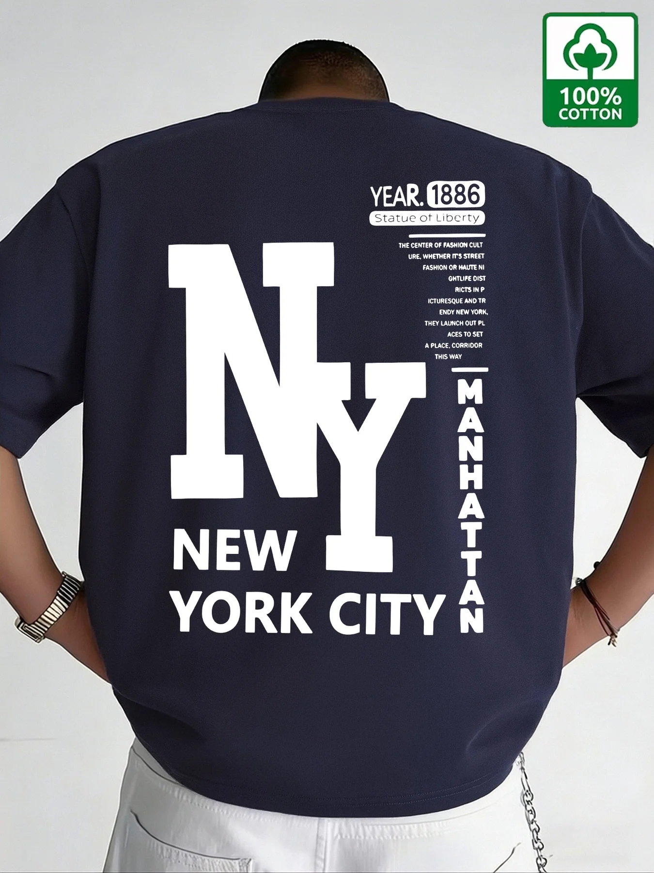 男性 NYC Tシャツ綿ニューヨークシティレターグラフィック - Vintage Fashion Nyc のレビューと価格