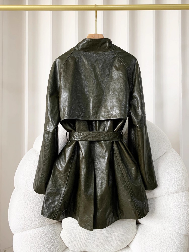 ヴィンテージ女性ベルト付きルーズフィットミッドロングシープス - Vintage Trench Coat のレビューと価格