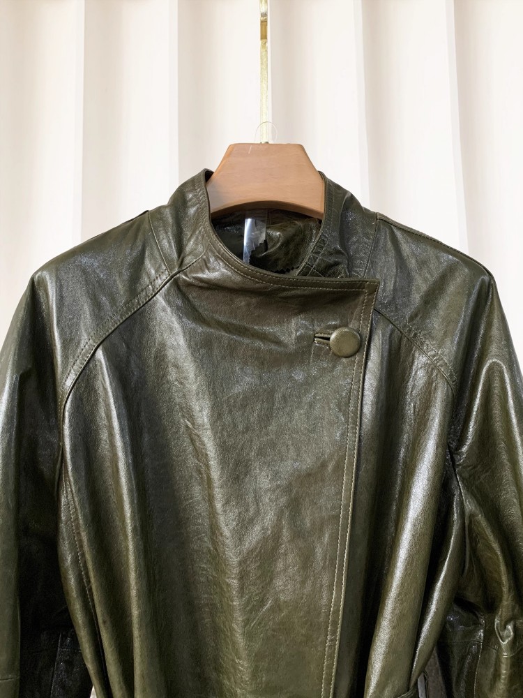ヴィンテージ女性ベルト付きルーズフィットミッドロングシープス - Vintage Trench Coat のレビューと価格