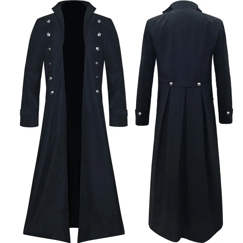 中世男性英国スタイルパンクジャケットウインドブレーカーカーニ - Vintage Trench Coat のレビューと価格
