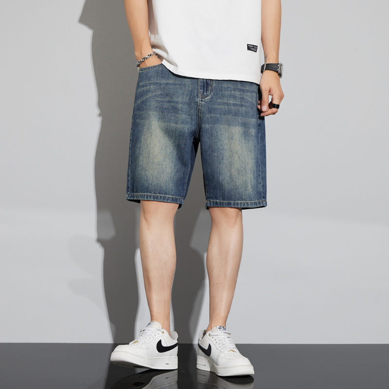 メンズヴィンテージデニムショートパンツ夏薄いファッションスト - Vintage Fashion Jeans のレビューと価格