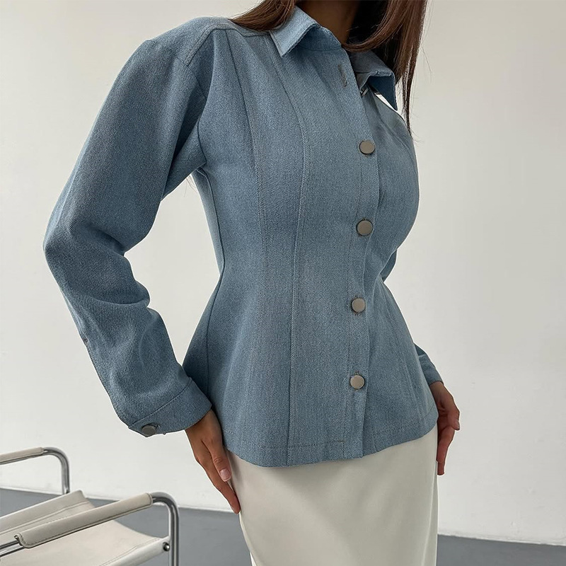 KT ヴィンテージ ウエストシンチングデニムシャツ レディー - Vintage Women Fashion のレビューと価格