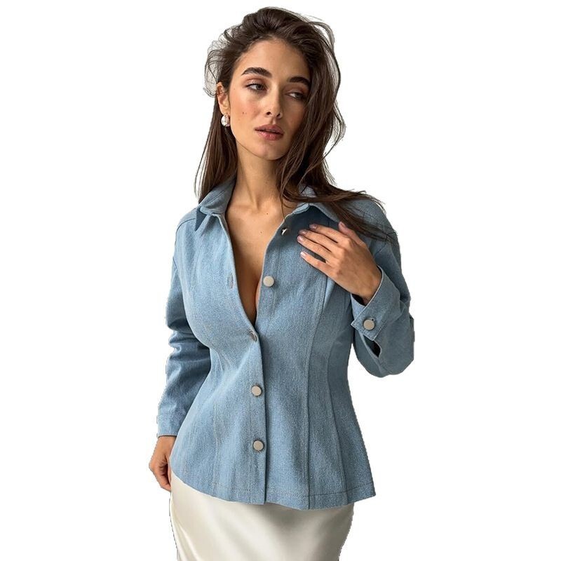KT ヴィンテージ ウエストシンチングデニムシャツ レディー - Vintage Women Fashion のレビューと価格