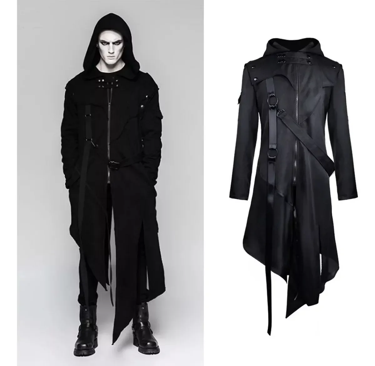 スチームパンクトレンチコート ゴシックジャケット ヴィンテー - Vintage Trench Coat のレビューと価格
