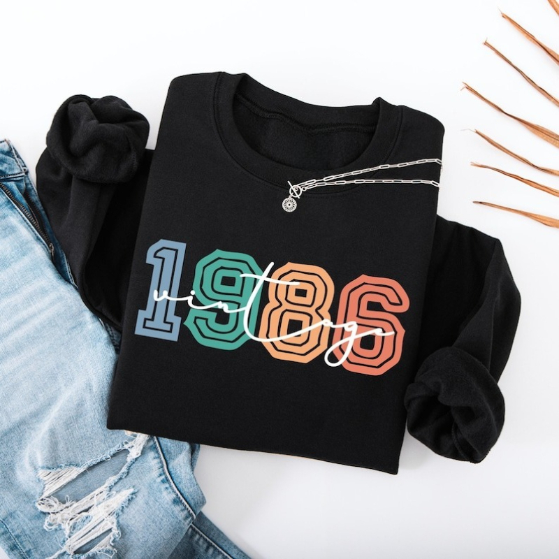 ヴィンテージ 1986 40 歳の誕生日冬ファッションスウェ - Vintage Fashion Retro Outfit のレビューと価格