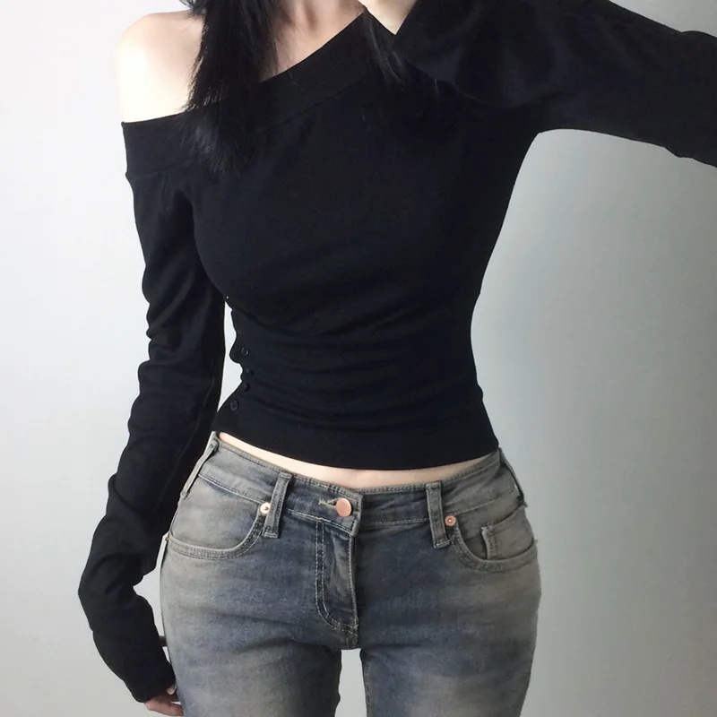 Y2K ヴィンテージ プリーツボタン Tシャツ レディース  - Vintage Women Fashion のレビューと価格