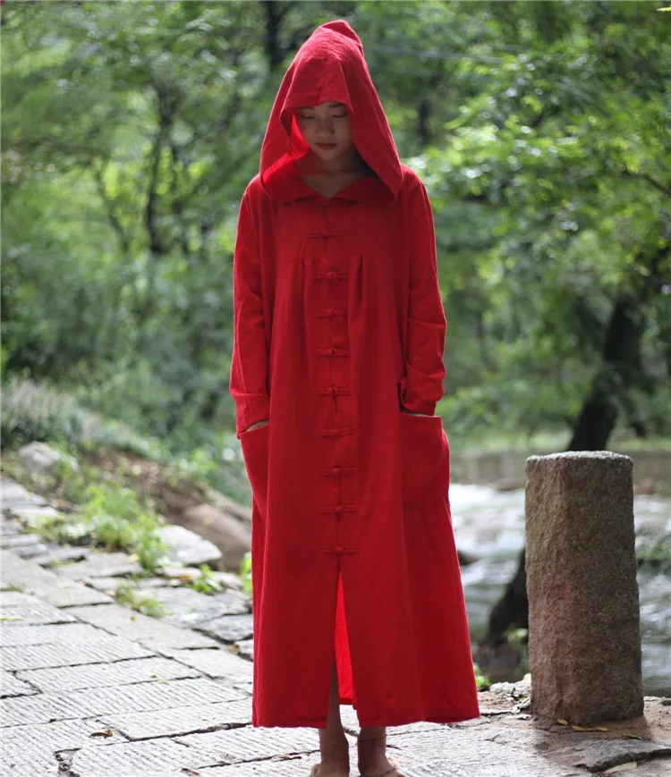 フード付きリネンとコットンの裏地付きコート,ヴィンテージの小 - Vintage Trench Coat のレビューと価格