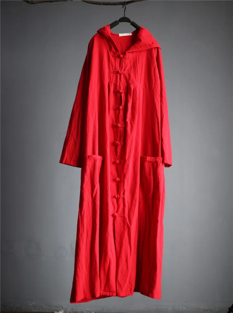 フード付きリネンとコットンの裏地付きコート,ヴィンテージの小 - Vintage Trench Coat のレビューと価格