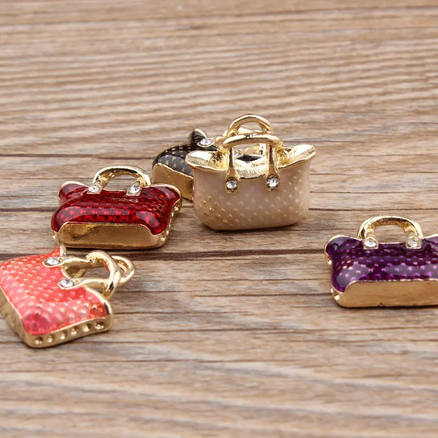 ヴィンテージメタルエナメルハンドバッグ,ペンダント,日曜大工 - Vintage Fashion Wholesale のレビューと価格
