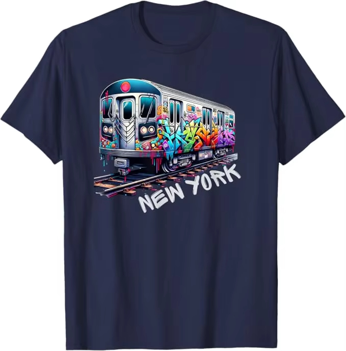 ニューヨーク電車グラフィティスタイルニューヨーク地下鉄車レト - Vintage Fashion Nyc のレビューと価格