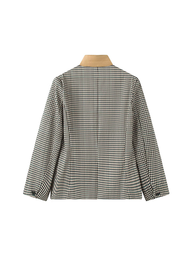 TFMLN 女性のヴィンテージチェック柄ブレザーコートスタン - Vintage Trench Coat のレビューと価格