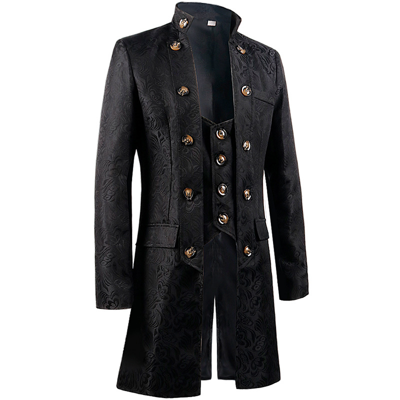 メンズ ヴィクトリア朝 エドワード朝 スチームパンク トレン - Vintage Trench Coat のレビューと価格